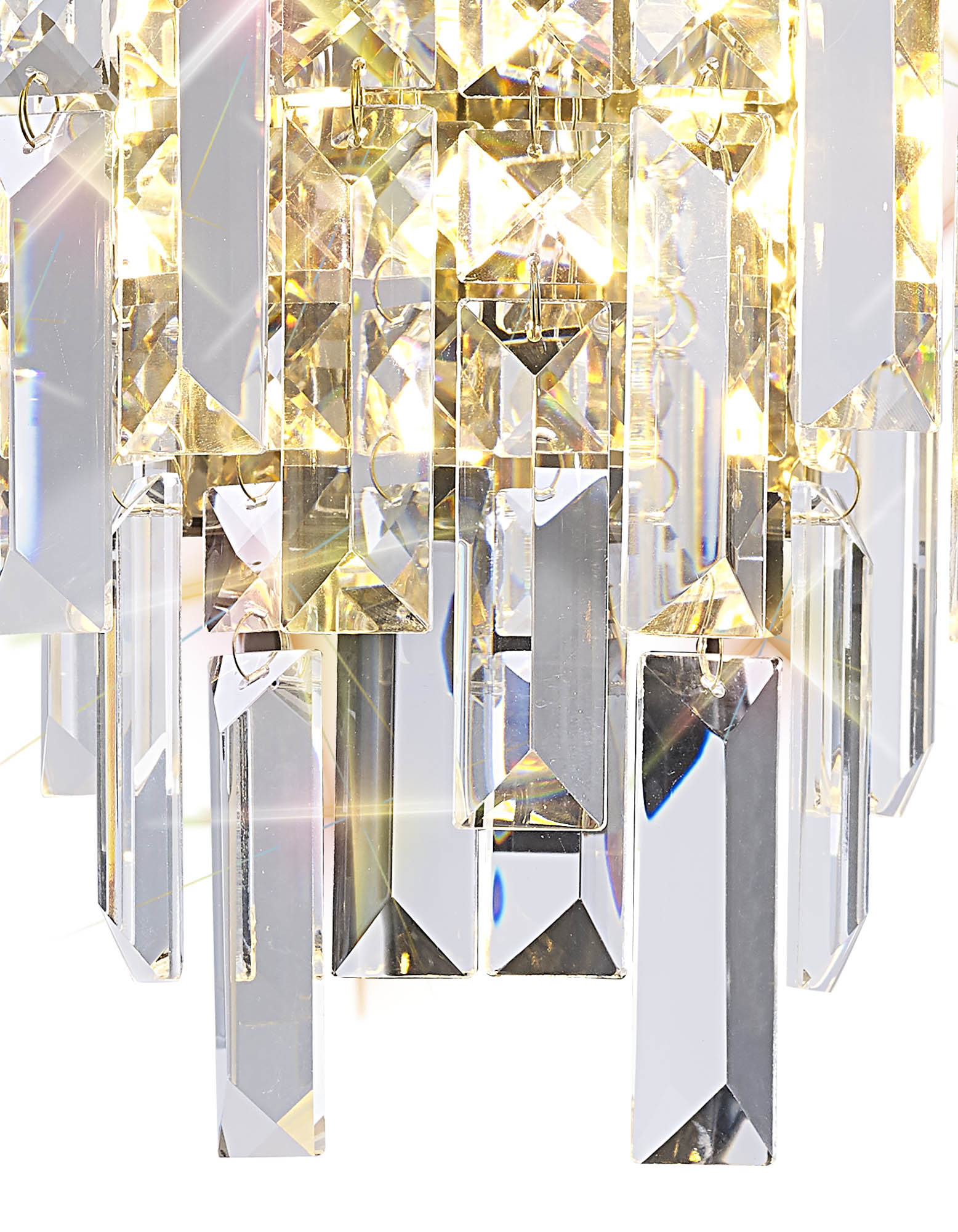 IL31810  Maddison Crystal Wall Lamp 2 Light French Gold